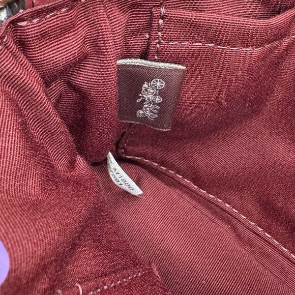 Coach Large 19 Suede Snakeskin Embossed Leather Wristlet - Picture 8 of 10